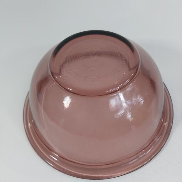 Pyrex Corning 322 Cranberry 1L Glass Mixing Bowl Cookware USA - Picture 3 of 6